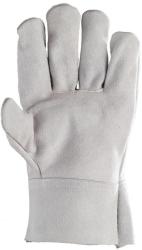 Marhahasíték hegesztőkesztyű, 7 cm mandzsetta, szürke színben, 10-es (2507)