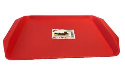 Tálca műanyag közepes, piros (196/1)