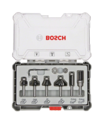 Bosch színelő és szélező alakmaróbetét 6 db-os készlet, 6 mm-es szárral  (2607017468)