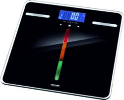 MPM Személy mérleg 180kg-ig, testösszetétel elemzése, fekete (MWA-04/C)
