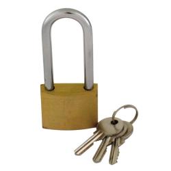 Lakat 40mm réz hosszú kengyelű (erős kivitel) (3287256)