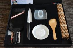 Kyocera Sushi Starter Set, 11cm kerámiapengés késsel (FK110WH,CSN-202BK,CY10)