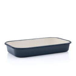Metalac Classic zománcozott tepsi 38 cm, 4,9 L, tengerészkék (355973)