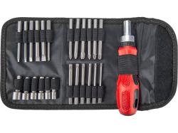 Extol racsnis csavarhúzó-dugókulcs készlet 25 db (8819155)