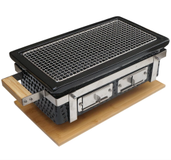 Perfect Home Hibachi asztali grill 39x22 cm, fekete (16704)