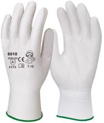 Vékony fehér poliészter védőkesztyű mártás nélkül_11-es (6011)