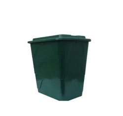 ECOTANK szögletes esővízgyűjtő tetővel, csappal zöld, 200 L (M450200V)