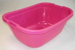Lavór szögletes, műanyag,  30 l, pink (1022)