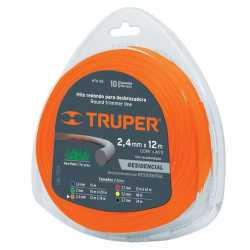 TRUPER HTA-95 szegélynyíró damil, kerek, 2,4mm/12m (T17607)