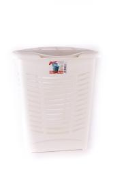 Műanyag szennyestartó lehajtható tetővel.50 l,fehér