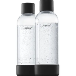 MYSODA 2PB10-B szódakészítő palack 1 L, 2 db, fekete