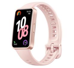 HUAWEI Band 10 okoskarkötő (aktivitásmérő, pulzusmérő, hívásjelzés, vízálló, szilikon szíj) RÓZSASZÍ