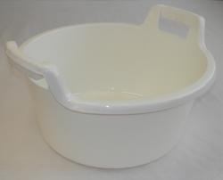 Fogantyús műanyag lavór, 30 l, fehér (1401)