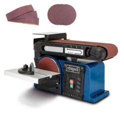 Scheppach BTS 900 multifunkciós asztali szalag- és homlokcsiszoló (5903306901)