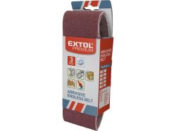 Extol Premium csiszolószalag készlet, 3db, 75x 475 mm, P80 (8803508)