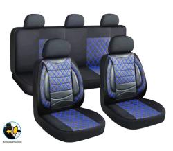 Univerzális üléshuzat szett 11 részes kék-fekete (203-2BL)