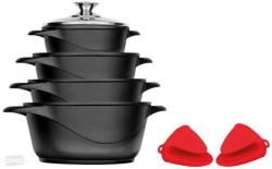 MPM Edényszett 10 db-os fekete bevonattal (MGK-12)