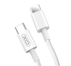 XO adatkábel (Type-C - Type-C, 40W, PD gyorstöltő, 100cm) FEHÉR