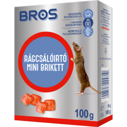 Bros Paraffinos rágcsálóirtó blokk / kocka 100 gr (B054)