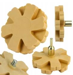 Gumitárcsa/polírozókorong a ragasztómaradványok eltávolításához