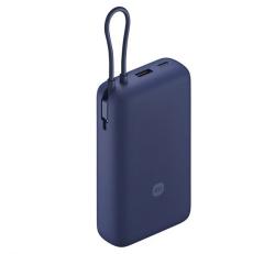Xiaomi vésztöltő USB+Type-C aljzat (20000mAh, 33W, gyorstöltő + fix Type-C kábel) SÖTÉTKÉK