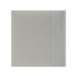 Kenro Kington fotóalbum, memo, 200db 10x15, faerezet minta, PHOTOGRAPH dombornyomott felirat, szürke