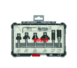Bosch színelő és szélező alakmaróbetét 6 db-os készlet, 1/4 