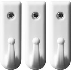 Vorel műanyag fali kampó csavaros, 3db (TOY-74765)