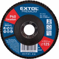 Extol Premium lamellás csiszoló P40, 125x22mm (8803472)