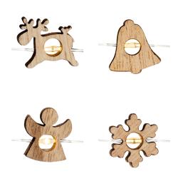 Home Mikro LED-es fényfüzér, 4 féle figura (ML 23/WW)