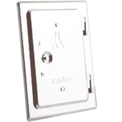 Kéményajtó 160x280 mm fehér merevített (13072)