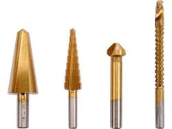 Vorel lépcsősfúró-süllyesztő készlet, 4 részes (TOY-22640)