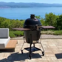 GLOBE XL Kamado Grill Kerámia Faszenes BBQ sütő black (MY21.5TT03/fekete/)