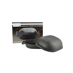 Perfect Home zománcozott öntöttvas kacsasütő kúpos matt fekete (15024)