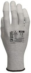 Coverguard ESD ujjbegyen mártott PU kesztyű 6-os méretben (6176)