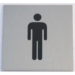 Tábla alumínium öntapadó 60x60mm férfi WC szimbólum (3427171)