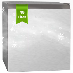 Bomann KB 7245 hűtőszekrény, inox 45L