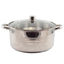 Perfect Home rozsdamentes lábas + üvegfedő 30 cm (13234)