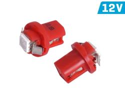 BAX B8.5d 12V piros műszerfal LED izzó CM58922 (2 db)
