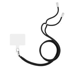 Nyakpánt (univerzális, tokba helyezhető szilikon tartó rész, szövet) FEKETE