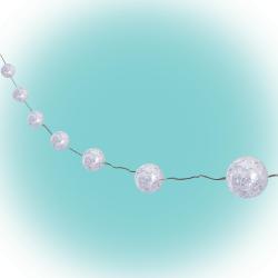 Home micro LED-es golyó fényfüzér, hidegfehér (MLB 10/WH)