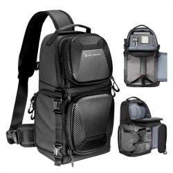 K&F Concept Beta Messenger egyvállas kamera hátizsák 10L, fekete (KF-13-176)