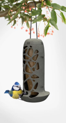TARA madáretető üvegpalackkal, szürke (Z001)