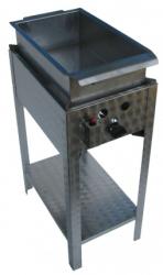 Egyégős álló lángossütő készülék, olajleeresztő csappal, PB-gáz üzemű (BGS-1 LO)