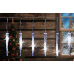 Home LED-es jégcsap fényfüzér, hidegfehér 5,6 m (KJL 35)