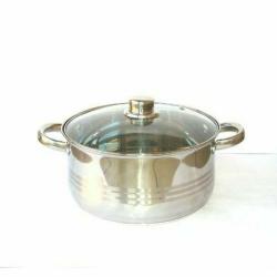 Rozsdamentes lábas + fedő 26 cm (10346)