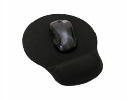 Egérpad zselés csuklótámasszal, fekete
