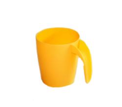 Fogantyús sárga műanyagpohár 2 dl (516)
