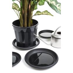 Nature polipropilén virágcserép alátét 3,5x27cm, fekete (6070223)