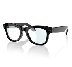 Okos szemüveg (v5.3, WIFI, kamera, zenelejátszás, hívásfogadás, AI fordító, cseppálló) FEKETE